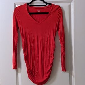 Maternity long sleeved v neck tshirt